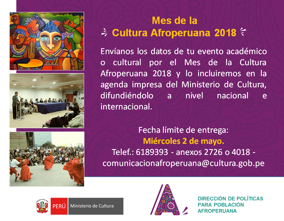 mes de la cultura afroperuana 2018