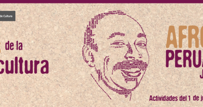 Afiche del programa, con el rostro de Nicomedes Santa Cruz.