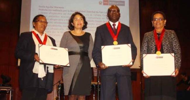 Ministerio de Cultura distingue Personalidades en el Mes de la Cultura Afroperuana