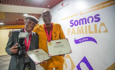 Ministerio de Cultura otorga el reconocimiento de Personalidad Meritoria de la Cultura a Marco Campos y Walter Aguilar, destacados exponentes de la cultura afroperuana